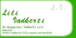 lili vadkerti business card